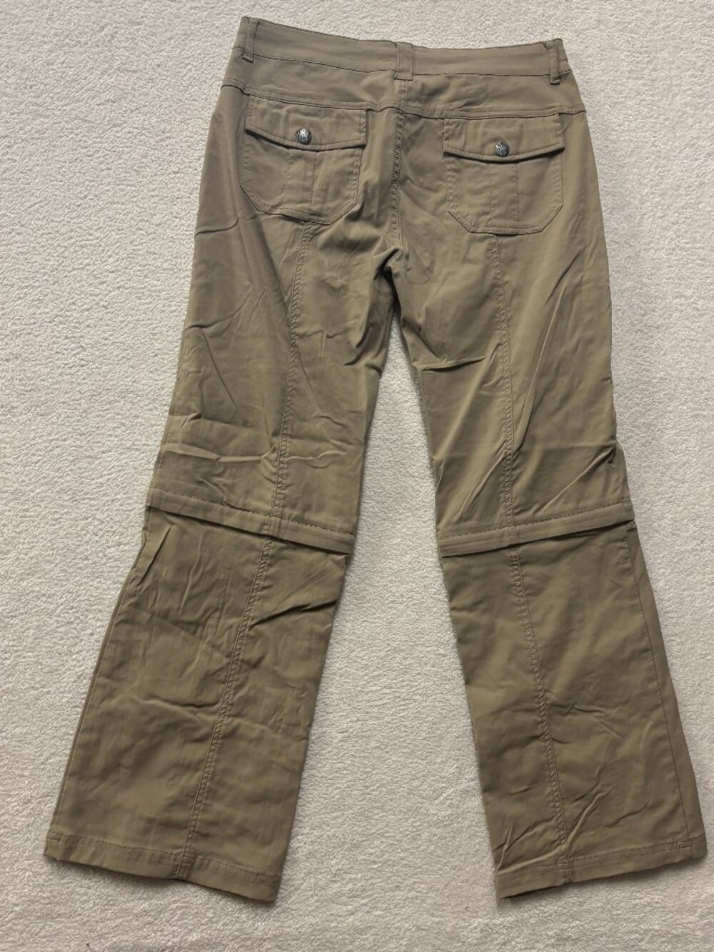 PrAna Pants Women's 8 Monarch Convertible Hiking Outdoor Camping Short Inseam